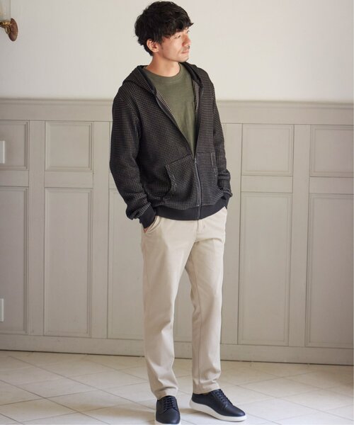 ikka（イッカ）の「【親子コーデ】ビッグワッフルジップパーカー（パーカー・メンズ・グレー/ブラック・M/L/XL/S）」の5枚目の写真