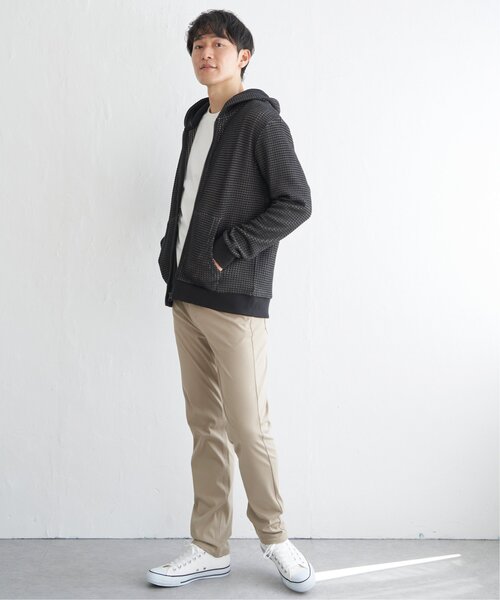 ikka（イッカ）の「【親子コーデ】ビッグワッフルジップパーカー（パーカー・メンズ・グレー/ブラック・M/L/XL/S）」の9枚目の写真