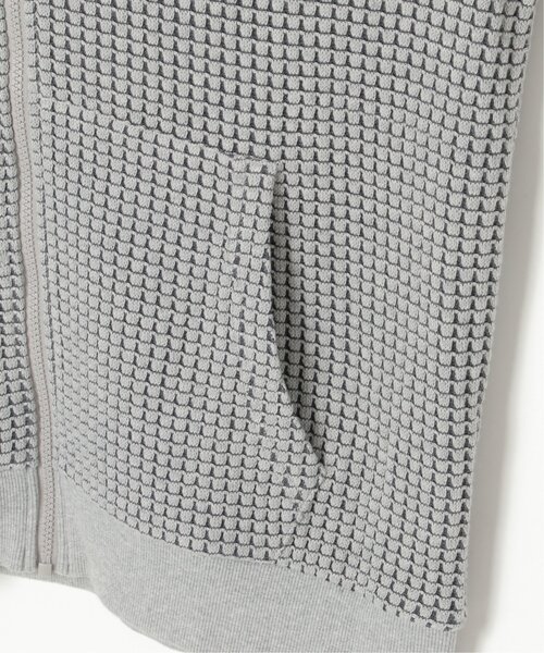 ikka（イッカ）の「【親子コーデ】ビッグワッフルジップパーカー（パーカー・メンズ・グレー/ブラック・M/L/XL/S）」の20枚目の写真