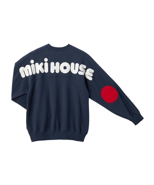ミキハウス♡バックロゴトレーナー♡120イエロー ミキハウス♡バックロゴトレーナー♡120イエロー MIKI HOUSE