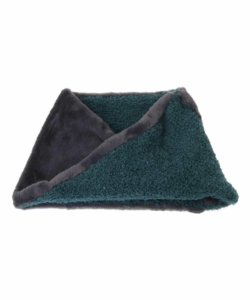 Jocomomola（ホコモモラ）の「フェイクファースヌード（ネックウォーマー/スヌード・レディース・ベージュ/チャコールグレー・40）」の3枚目の写真