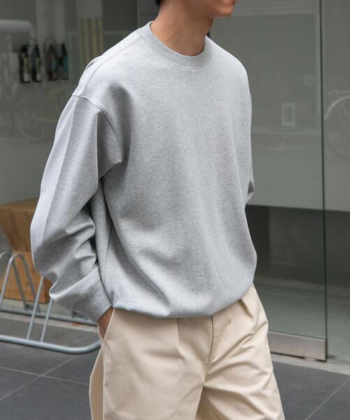 FORK&SPOON（フォークアンドスプーン）の「FORK&SPOON　ダンボールクルーネックプルオーバー（スウェット・メンズ・チャコールグレー/グレー・5/4）」の2枚目の写真