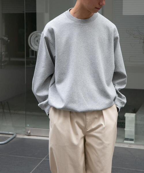 FORK&SPOON（フォークアンドスプーン）の「FORK&SPOON　ダンボールクルーネックプルオーバー（スウェット・メンズ・チャコールグレー/グレー・5/4）」の7枚目の写真