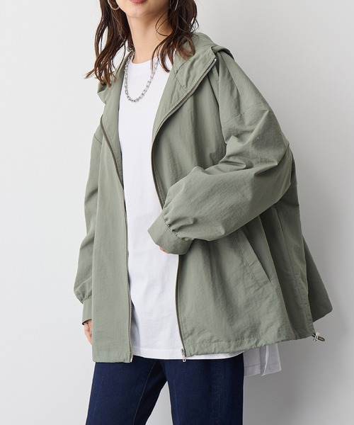 anyfee（エニフィー）の「【anyfee】マウンテンパーカー《大きいサイズ/プラスサイズ》（マウンテンパーカー・レディース・カーキ/ブラック/アイボリー・LL/3L/4L/5L）」の3枚目の写真