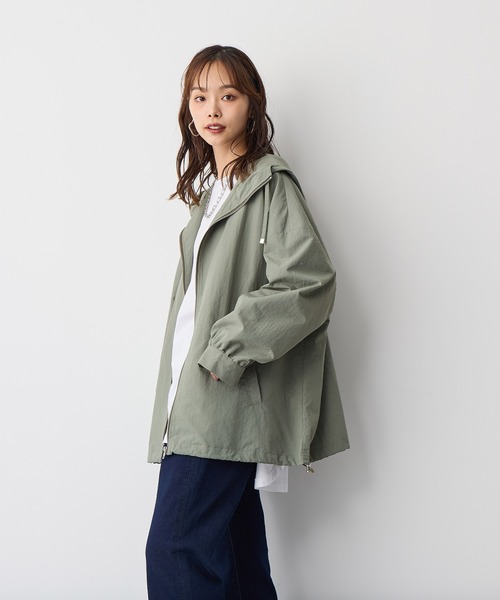 anyfee（エニフィー）の「【anyfee】マウンテンパーカー《大きいサイズ/プラスサイズ》（マウンテンパーカー・レディース・カーキ/ブラック/アイボリー・LL/3L/4L/5L）」の6枚目の写真