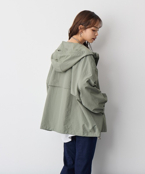 anyfee（エニフィー）の「【anyfee】マウンテンパーカー《大きいサイズ/プラスサイズ》（マウンテンパーカー・レディース・カーキ/ブラック/アイボリー・LL/3L/4L/5L）」の7枚目の写真