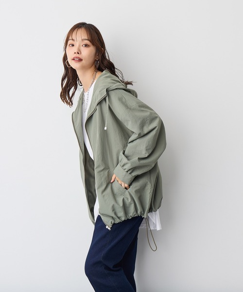 anyfee（エニフィー）の「【anyfee】マウンテンパーカー《大きいサイズ/プラスサイズ》（マウンテンパーカー・レディース・カーキ/ブラック/アイボリー・LL/3L/4L/5L）」の9枚目の写真