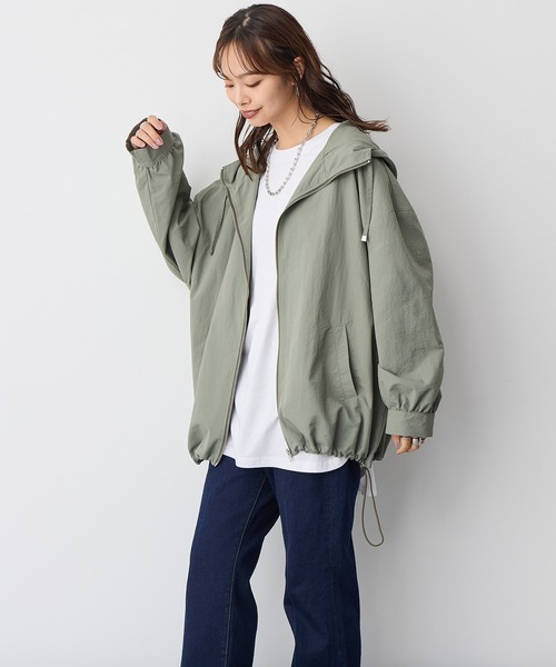 anyfee（エニフィー）の「【anyfee】マウンテンパーカー《大きいサイズ/プラスサイズ》（マウンテンパーカー・レディース・カーキ/ブラック/アイボリー・LL/3L/4L/5L）」の10枚目の写真