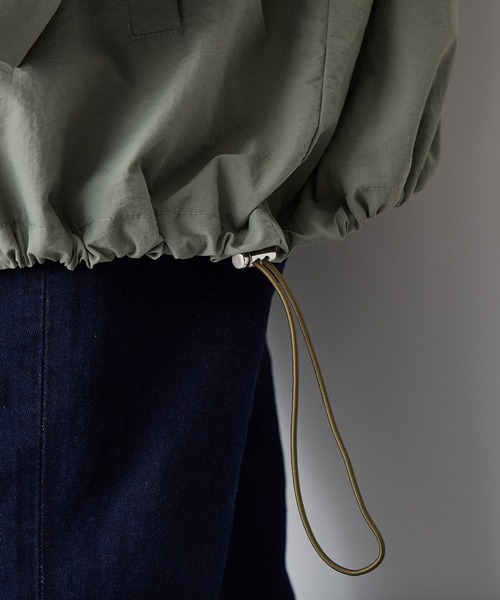 anyfee（エニフィー）の「【anyfee】マウンテンパーカー《大きいサイズ/プラスサイズ》（マウンテンパーカー・レディース・カーキ/ブラック/アイボリー・LL/3L/4L/5L）」の11枚目の写真