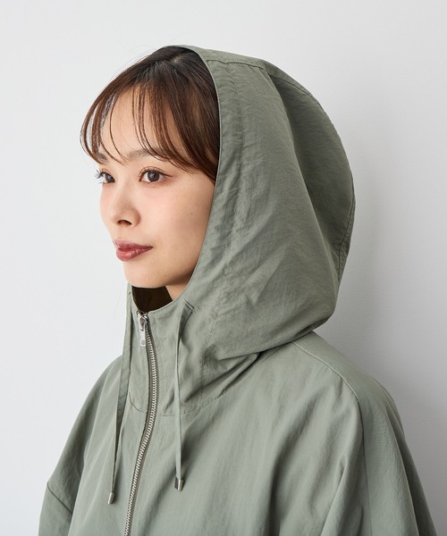 anyfee（エニフィー）の「【anyfee】マウンテンパーカー《大きいサイズ/プラスサイズ》（マウンテンパーカー・レディース・カーキ/ブラック/アイボリー・LL/3L/4L/5L）」の13枚目の写真