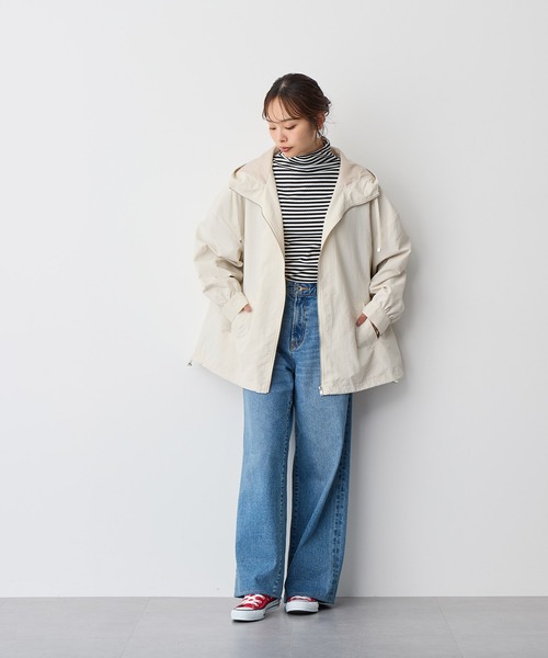 anyfee（エニフィー）の「【anyfee】マウンテンパーカー《大きいサイズ/プラスサイズ》（マウンテンパーカー・レディース・カーキ/ブラック/アイボリー・LL/3L/4L/5L）」の15枚目の写真