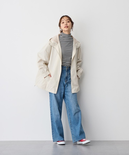 anyfee（エニフィー）の「【anyfee】マウンテンパーカー《大きいサイズ/プラスサイズ》（マウンテンパーカー・レディース・カーキ/ブラック/アイボリー・LL/3L/4L/5L）」の16枚目の写真