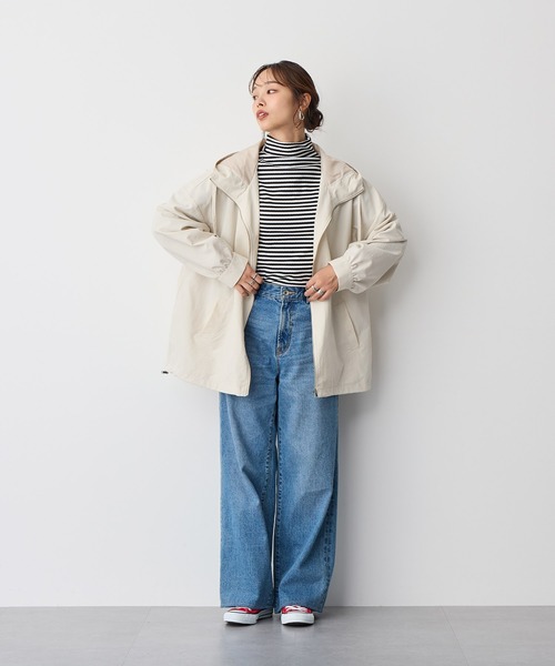 anyfee（エニフィー）の「【anyfee】マウンテンパーカー《大きいサイズ/プラスサイズ》（マウンテンパーカー・レディース・カーキ/ブラック/アイボリー・LL/3L/4L/5L）」の17枚目の写真