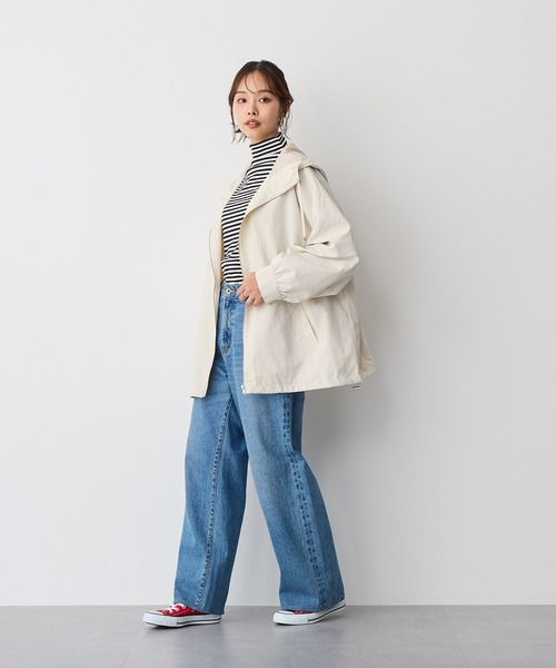 anyfee（エニフィー）の「【anyfee】マウンテンパーカー《大きいサイズ/プラスサイズ》（マウンテンパーカー・レディース・カーキ/ブラック/アイボリー・LL/3L/4L/5L）」の18枚目の写真