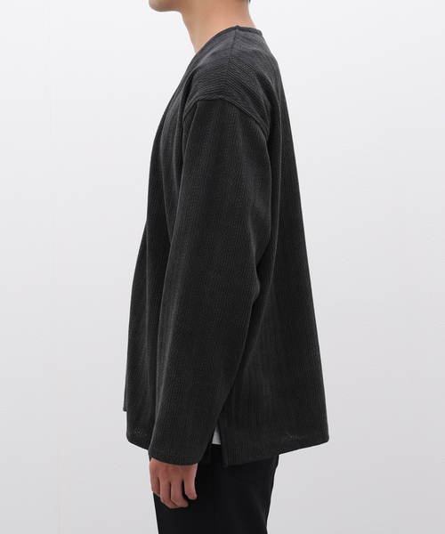 【セール】ヘリンボンJQモール カーディガン（カーディガン/ボレロ）｜417 EDIFICE（フォーワンセブンエディフィス）