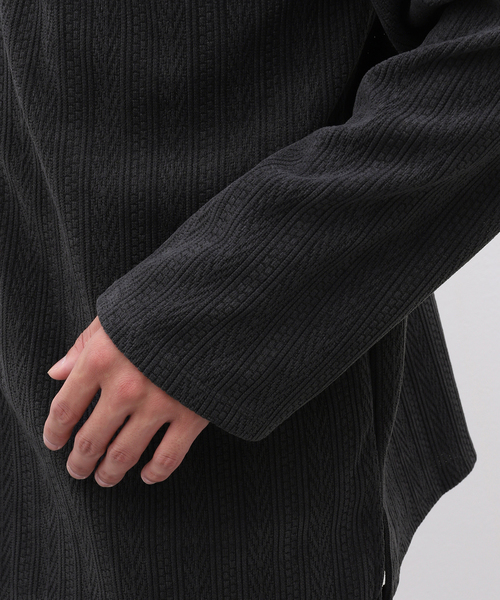 【セール】ヘリンボンJQモール カーディガン（カーディガン/ボレロ）｜417 EDIFICE（フォーワンセブンエディフィス）