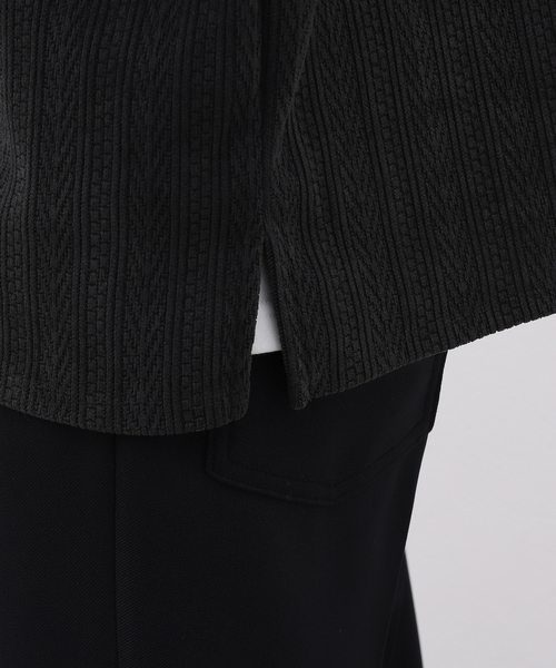 【セール】ヘリンボンJQモール カーディガン（カーディガン/ボレロ）｜417 EDIFICE（フォーワンセブンエディフィス）