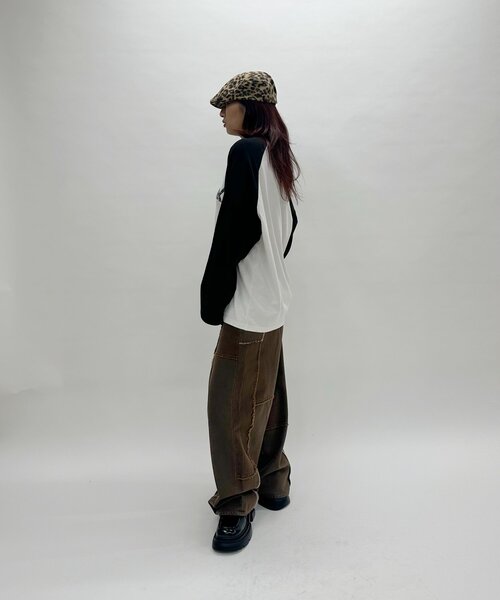 WHO'S WHO gallery(フーズフーギャラリー)の「*3サイズ展開【KOOKY'N/クーキー】BRONXヴィンテージロゴラグランロンt(Tシャツ/カットソー・レディース・ブラック/チャコールグレー/ネイビー/サックスブルー/パープル・MEDIUM/LARGE/X-LARGE)」の22枚目の写真