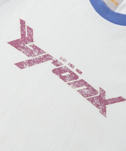 WHO'S WHO gallery(フーズフーギャラリー)の「*3サイズ展開【KOOKY'N/クーキー】BRONXヴィンテージロゴラグランロンt(Tシャツ/カットソー・レディース・ブラック/チャコールグレー/ネイビー/サックスブルー/パープル・MEDIUM/LARGE/X-LARGE)」の14枚目の写真