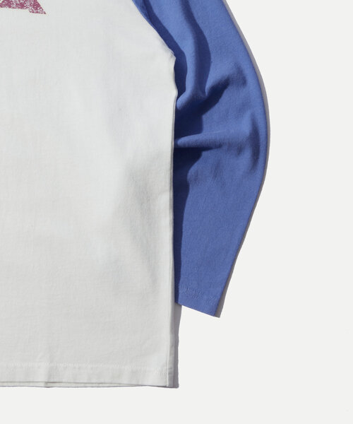 WHO'S WHO gallery(フーズフーギャラリー)の「*3サイズ展開【KOOKY'N/クーキー】BRONXヴィンテージロゴラグランロンt(Tシャツ/カットソー・レディース・ブラック/チャコールグレー/ネイビー/サックスブルー/パープル・MEDIUM/LARGE/X-LARGE)」の15枚目の写真