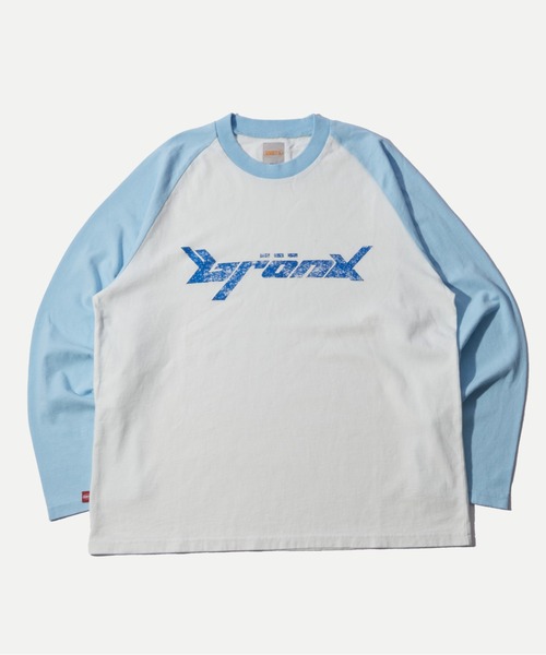 WHO'S WHO gallery(フーズフーギャラリー)の「*3サイズ展開【KOOKY'N/クーキー】BRONXヴィンテージロゴラグランロンt(Tシャツ/カットソー・レディース・ブラック/チャコールグレー/ネイビー/サックスブルー/パープル・MEDIUM/LARGE/X-LARGE)」の6枚目の写真