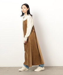 ONIGIRI | ニットコール　ジャンパースカート(ワンピース)