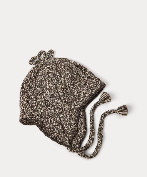 RRL(ダブル アール エル)の「マールド アランニット イヤーフラップ キャップ(ニットキャップ/ビーニー・メンズ・ブラウン・ONE)」の5枚目の写真