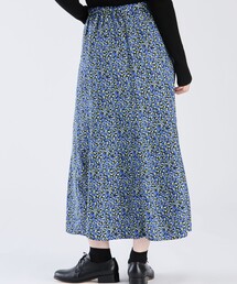 agnès b. 転写プリント花柄タイトスカート 36 To b. by agnes b.（トゥービーバイアニエスベー）の「フラワー