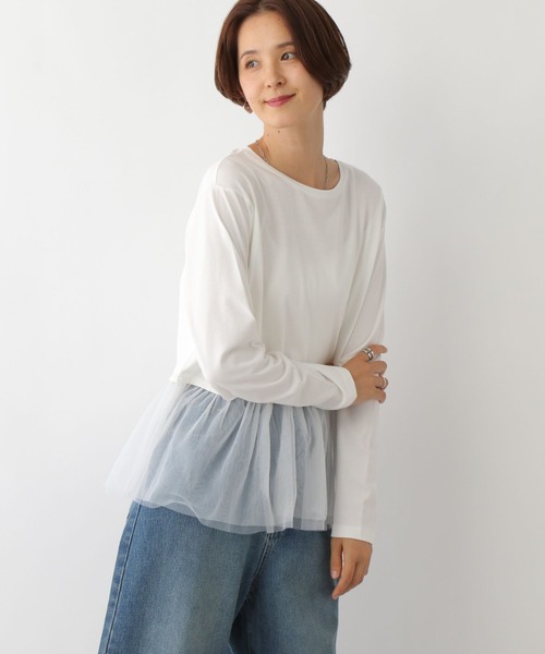 セール】裾アソート長袖レイヤード 147118（Tシャツ/カットソー