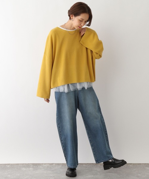 LEPSIM（レプシィム）の「裾アソート長袖レイヤード　147118（Tシャツ/カットソー・レディース・ホワイト/オフホワイト/ホワイト系その他・TALL/FREE）」の9枚目の写真