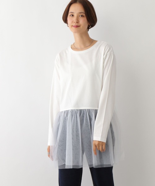 LEPSIM（レプシィム）の「裾アソート長袖レイヤード　147118（Tシャツ/カットソー・レディース・ホワイト/オフホワイト/ホワイト系その他・TALL/FREE）」の11枚目の写真