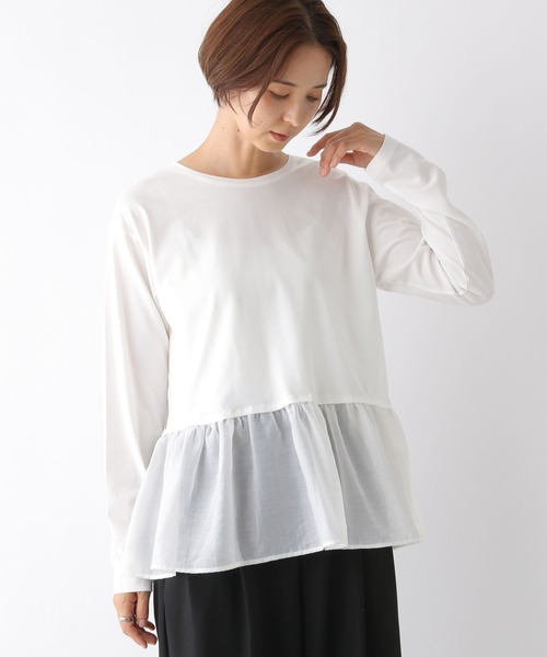 LEPSIM（レプシィム）の「裾アソート長袖レイヤード　147118（Tシャツ/カットソー・レディース・ホワイト/オフホワイト/ホワイト系その他・TALL/FREE）」の20枚目の写真