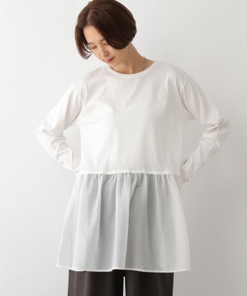 セール】裾アソート長袖レイヤード 147118（Tシャツ/カットソー