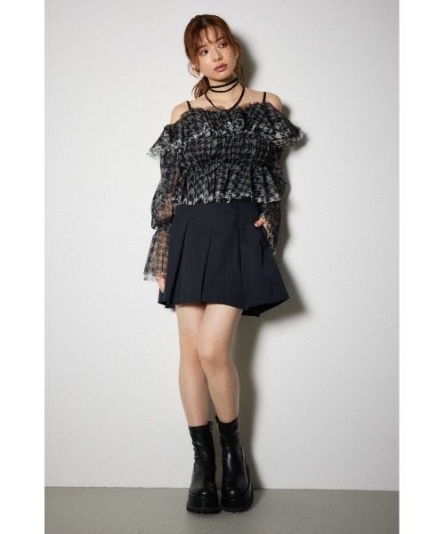 rienda（リエンダ）の「2WAYギャザーオフショルチュールブラウス 秋冬 春服（シャツ/ブラウス・レディース・ホワイト/ライトグレー/ブラック・FREE）」の7枚目の写真