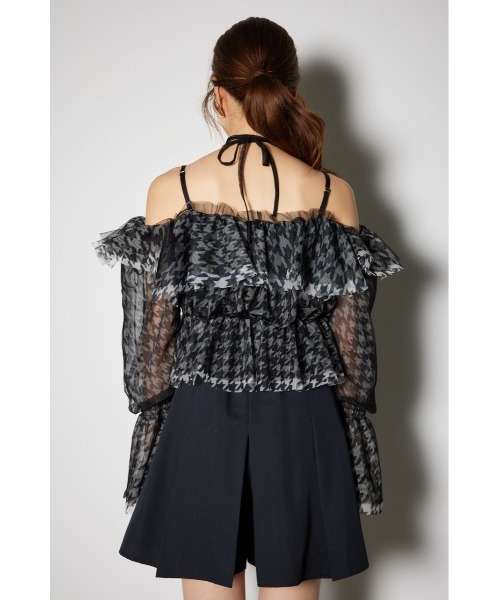 rienda（リエンダ）の「2WAYギャザーオフショルチュールブラウス 秋冬 春服（シャツ/ブラウス・レディース・ホワイト/ライトグレー/ブラック・FREE）」の11枚目の写真