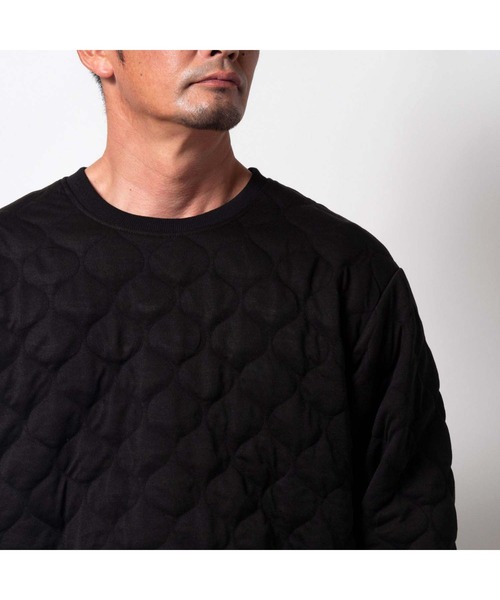 BAYBLO（ベイブロ）の「(SA) キルティング 薄中綿 ワイド トレーナー