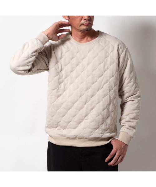 BAYBLO（ベイブロ）の「(SA) キルティング 薄中綿 ワイド トレーナー