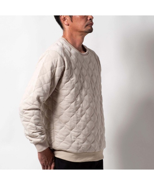 BAYBLO（ベイブロ）の「(SA) キルティング 薄中綿 ワイド トレーナー