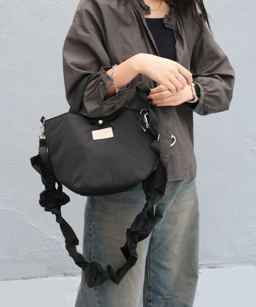 SPRUCE（スプルース）の「<SPRUCE/スプルス>ラホール2WAYトート（トートバッグ・レディース・ベージュ/ブラック/アイボリー・ONE SIZE）」の5枚目の写真