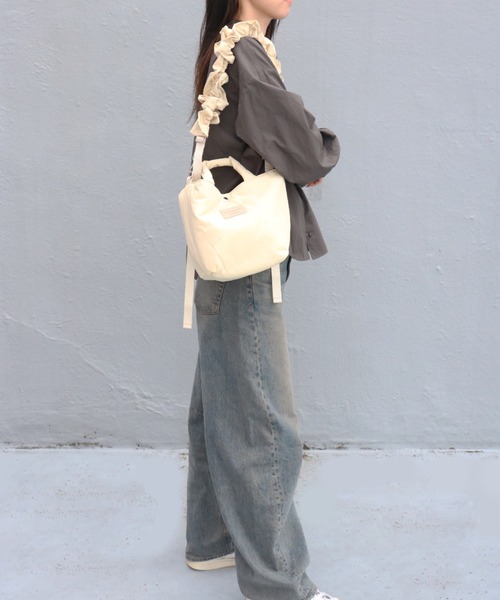SPRUCE（スプルース）の「<SPRUCE/スプルス>ラホール2WAYトート（トートバッグ・レディース・ベージュ/ブラック/アイボリー・ONE SIZE）」の8枚目の写真