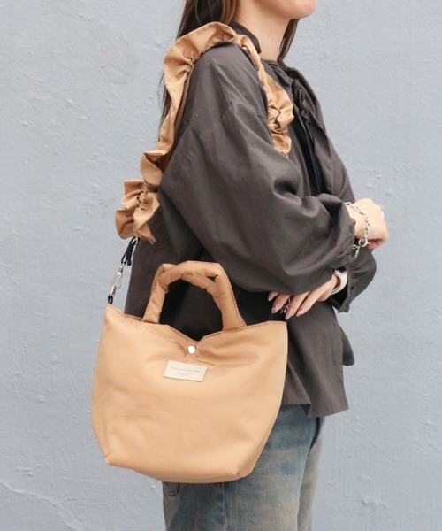 SPRUCE（スプルース）の「<SPRUCE/スプルス>ラホール2WAYトート（トートバッグ・レディース・ベージュ/ブラック/アイボリー・ONE SIZE）」の10枚目の写真
