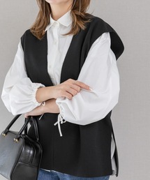 URBAN RESEARCH ROSSO WOMEN | リボンボリュームスリーブシャツ(シャツ/ブラウス)