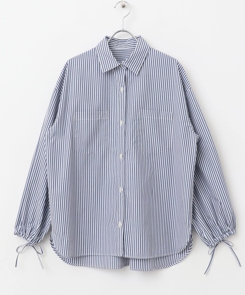 URBAN RESEARCH ROSSO WOMEN（アーバンリサーチ　ロッソ）の「リボンボリュームスリーブシャツ（シャツ/ブラウス・レディース・ホワイト/ストライプ・FREE）」の18枚目の写真