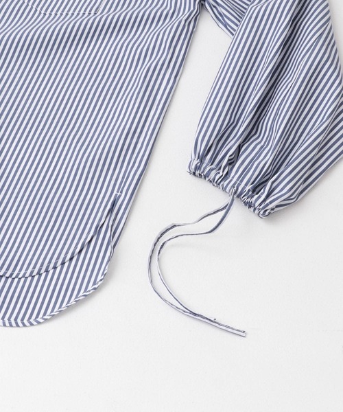 URBAN RESEARCH ROSSO WOMEN（アーバンリサーチ　ロッソ）の「リボンボリュームスリーブシャツ（シャツ/ブラウス・レディース・ホワイト/ストライプ・FREE）」の17枚目の写真