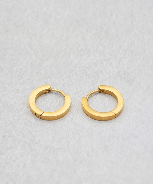 Diliraba(ディリラバ)の「【Diliraba】サージカルステンレス フープピアス B(ピアス(両耳用)・レディース・ゴールド/シルバー・FREE)」の6枚目の写真