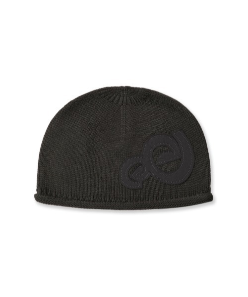 aeae（エーイーエーイー）の「APPLIQUE SPIRAL LOGO BEANIE（ニットキャップ/ビーニー・レディース・チャコール/カーキ/ブラック・FREE）」の3枚目の写真
