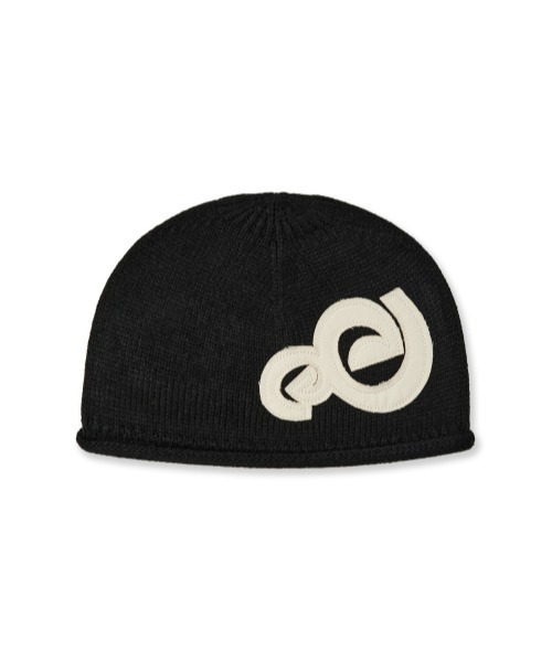 aeae（エーイーエーイー）の「APPLIQUE SPIRAL LOGO BEANIE（ニットキャップ/ビーニー・レディース・チャコール/カーキ/ブラック・FREE）」の8枚目の写真