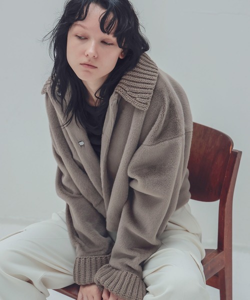 velvet fur blouson(ベルベットファーブルゾン)（ブルゾン
