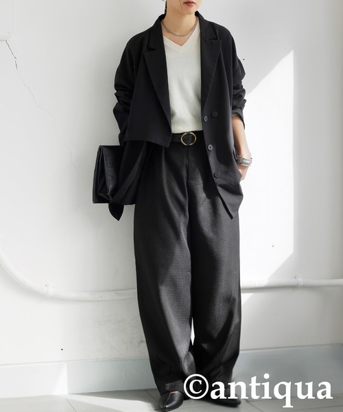 antiqua(アンティカ)の「サーカスパンツ(その他パンツ・レディース・ブラウン/ホワイト/ブラック・L/M)」の21枚目の写真