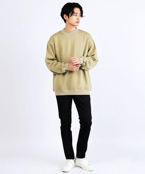 jiggys shop(ジギーズショップ)の「裏起毛モックネックスウェットトレーナー(スウェット・メンズ・ベージュ/ブラック・X-LARGE/LARGE/MEDIUM)」の15枚目の写真
